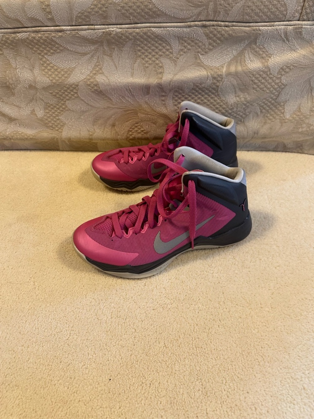 Nike Women’s Pink High-Top Basketball Shoes